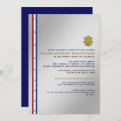 Party Einladung für das Militärruhestand (Vorne/Hinten)