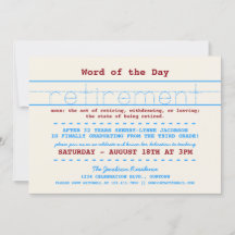 Party Einladung für das Rentenalter