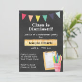 Party Einladung für das Rentenalter (Stehend Vorderseite)