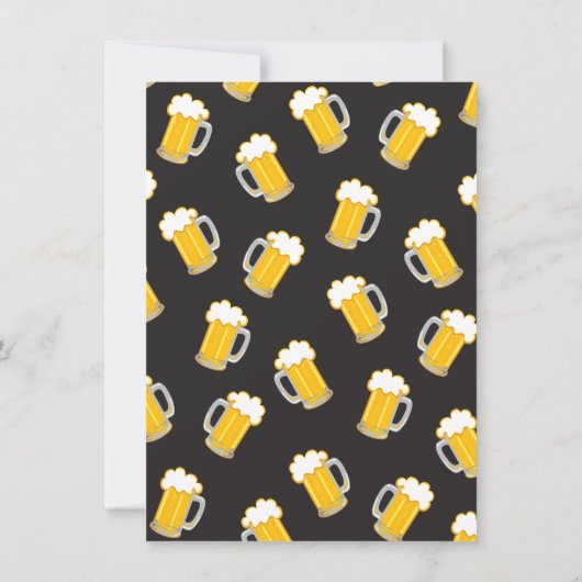 Party Einladung für das Ruhestand von Cheers und B (Rückseite)