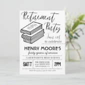 Party Einladung für das Ruhestand von Englischlehr (Stehend Vorderseite)