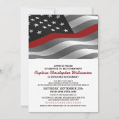 Party Einladung für das Ruhestand von Feuerwehrleu (Vorderseite)