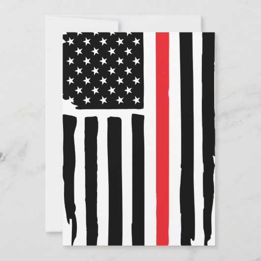 Party Einladung für das Ruhestand von Feuerwehrleu (Rückseite)