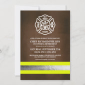 Party Einladung für das Ruhestand von Feuerwehrleu (Vorderseite)