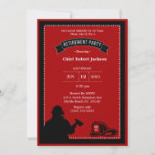 Party Einladung für das Ruhestand von Feuerwehrleu (Vorderseite)