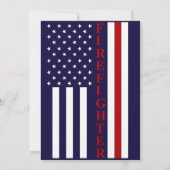 Party Einladung für das Ruhestand von Feuerwehrleu (Rückseite)