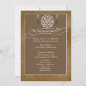 Party Einladung für das Ruhestand von Feuerwehrleu (Vorderseite)