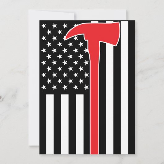 Party Einladung für das Ruhestand von Feuerwehrleu (Rückseite)