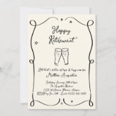 Party Einladung für das Ruhestand von Männern oder (Vorderseite)