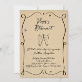 Party Einladung für das Ruhestand von Männern oder (Vorderseite)