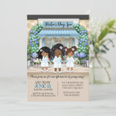 Party Einladung für den afrikanischen Wellness-Cen (Stehend Vorderseite)