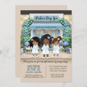 Party Einladung für den afrikanischen Wellness-Cen (Vorne/Hinten)