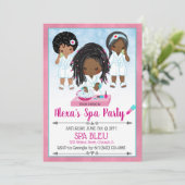 Party Einladung für den afrikanischen Wellness-Cen (Stehend Vorderseite)