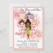 Party Einladung für den afrikanischen Wellness-Cen (Vorderseite)