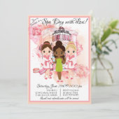 Party Einladung für den afrikanischen Wellness-Cen (Stehend Vorderseite)