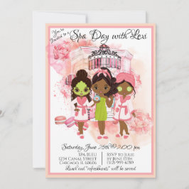 Party Einladung für den afrikanischen Wellness-Cen