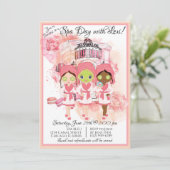 Party Einladung für den afrikanischen Wellness-Cen (Stehend Vorderseite)