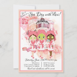 Party Einladung für den afrikanischen Wellness-Cen