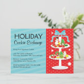 Party Einladung für den Austausch von UrlaubsCooki (Stehend Vorderseite)