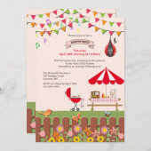 Party Einladung für den Garten (Vorne/Hinten)