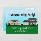Party Einladung für den Haushalt Postkarten (Vorne/Hinten)