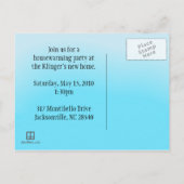 Party Einladung für den Haushalt Postkarten (Rückseite)