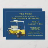 Party Einladung für den Kauf von Navy Gold Golf Ca (Vorne/Hinten)