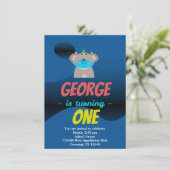 Party Einladung für den Koala-Maske-Cartoon eines (Stehend Vorderseite)