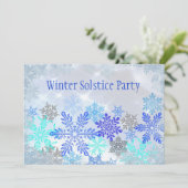 Party Einladung für den Winter Solstice (Stehend Vorderseite)