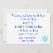 Party Einladung für den Winter Solstice (Rückseite)