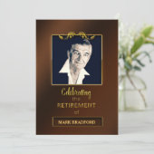 Party Einladung für die Altersversorgung - Foto/Na (Stehend Vorderseite)