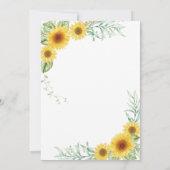 Party Einladung für die Altersversorgung mit Sonne (Rückseite)