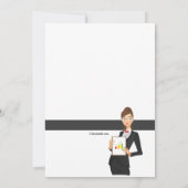 Party Einladung für die Altersversorgung von Fraue (Rückseite)