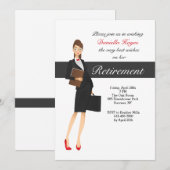 Party Einladung für die Altersversorgung von Fraue (Vorne/Hinten)