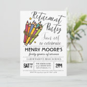 Party Einladung für die Altersversorgung von Lehrk (Stehend Vorderseite)