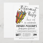 Party Einladung für die Altersversorgung von Lehrk (Vorne/Hinten)