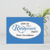 Party Einladung für die Altersvorsorge: Name, Eleg (Stehend Vorderseite)