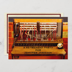 Party Einladung für die Altersvorsorge, Vintage Sc