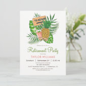 Party Einladung für die Beach-Pension (Stehend Vorderseite)