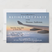 Party Einladung für die Beförderung von Fluggästen (Vorderseite)