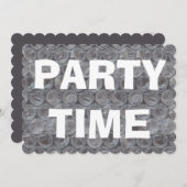Party Einladung für die Blasenverpackung (Vorne/Hinten)