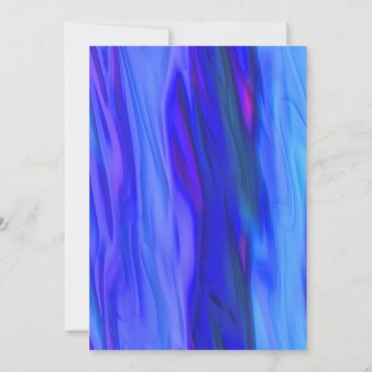 Party Einladung für die blaue und schwarze Altersv (Rückseite)