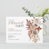 Party Einladung für die Blumenversorgung (Stehend Vorderseite)