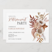 Party Einladung für die Blumenversorgung (Vorne/Hinten)