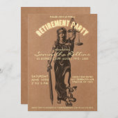 Party Einladung für die Einstellung von Richtern|  (Vorne/Hinten)