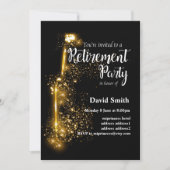 Party Einladung für die Glitzer (Vorderseite)