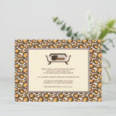 Party Einladung für die Haushaltswärmung {Leoparde (Stehend Vorderseite)