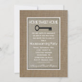 Party Einladung für die Haushaltswartung auf Burla (Vorderseite)