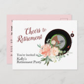 Party Einladung für die Musikverrentung Postcard (Vorne/Hinten)