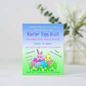Party Einladung für die Ostereier (Stehend Vorderseite)